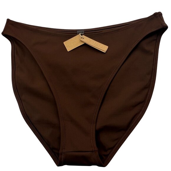 SKIMS Shaping Swim Dipped Bikini Bottom Lot of 2 Sienna Cocoa 2X - Picture 4 of 11
